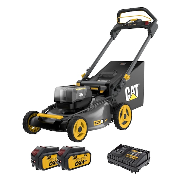 Caterpillar Cat 18V Brushless 21 in. Cordless Self-Propelled Lawn Mower DG274 - main